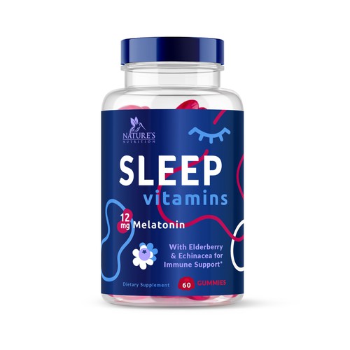 Sleep Vitamin Supplement Label