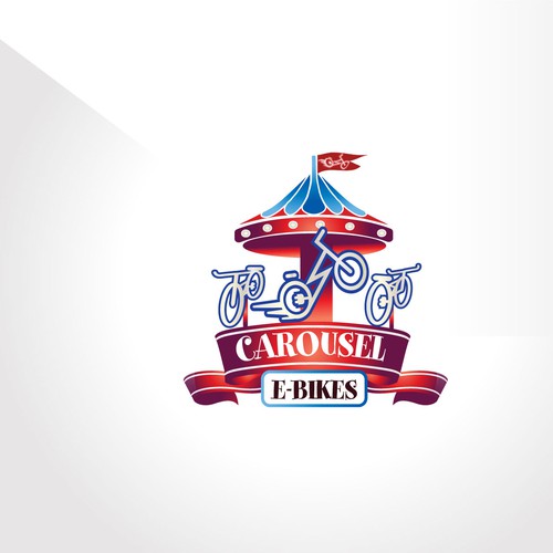 Carousel E-Bikes Logo Design