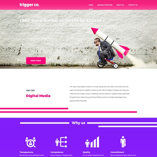 Trigger web design