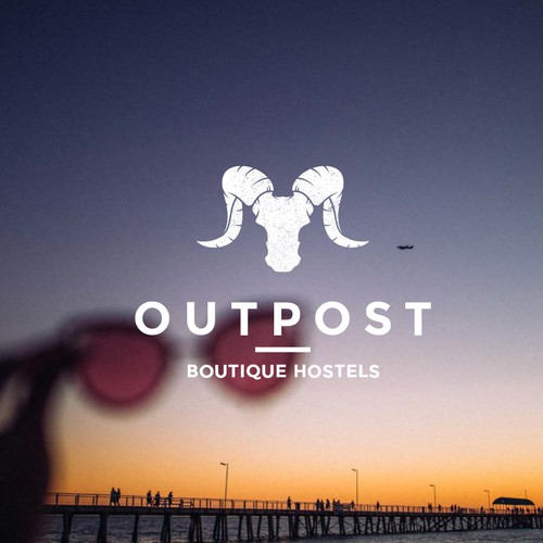 Vintage boutique hostel logo