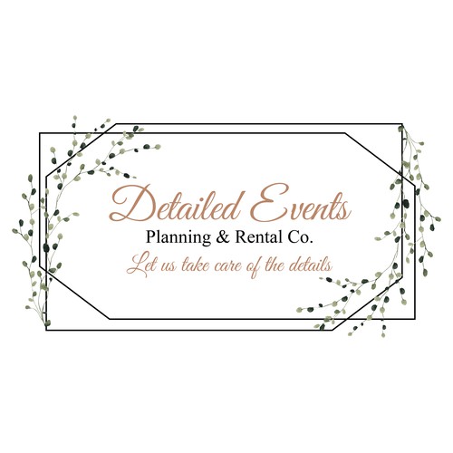 Detailed Events Logo design.