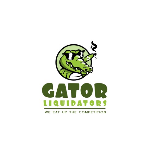 Alligator mascot logo 