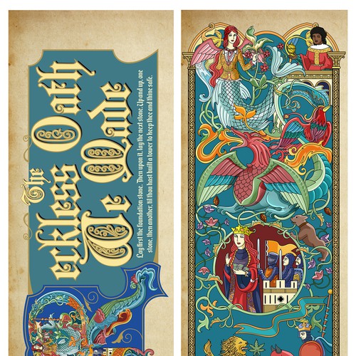 Medieval inspired art for bookmarks & bookplates