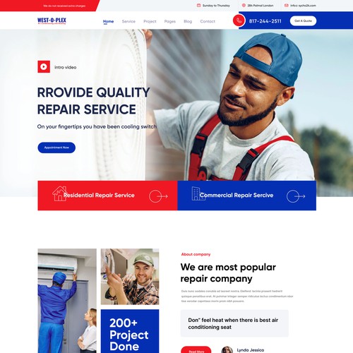  powerful HVAC businesses website homepage