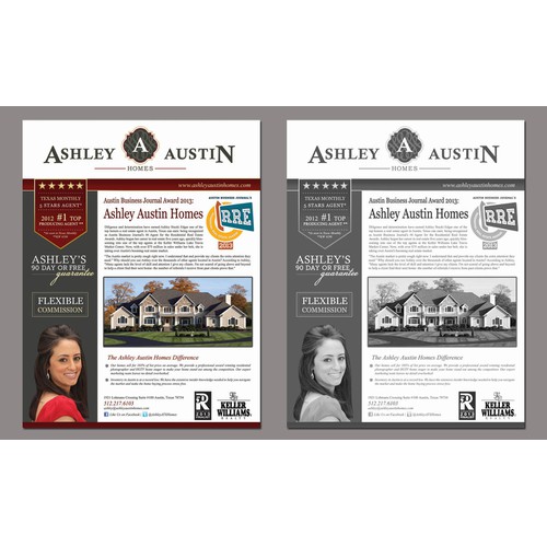 Create the next postcard or flyer for Ashley Austin Homes