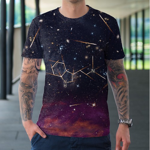 DMT Molecule T-Shirt Design