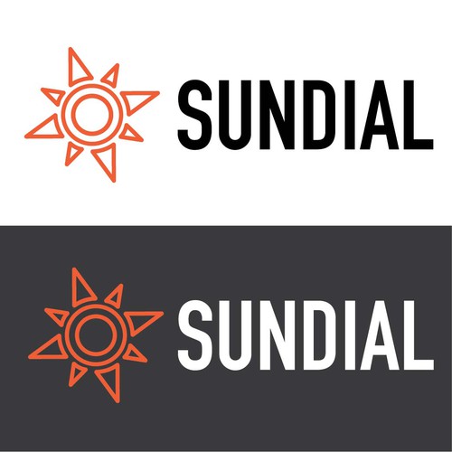 Sundial Time Tracking: a refined insignia and typeface logo