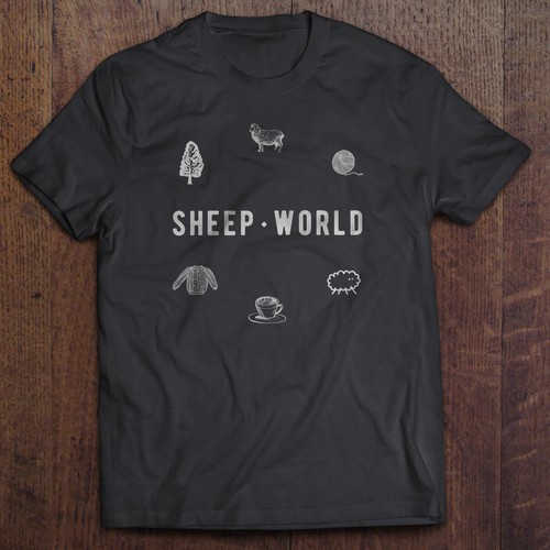 t-shirt design for SheepWorld