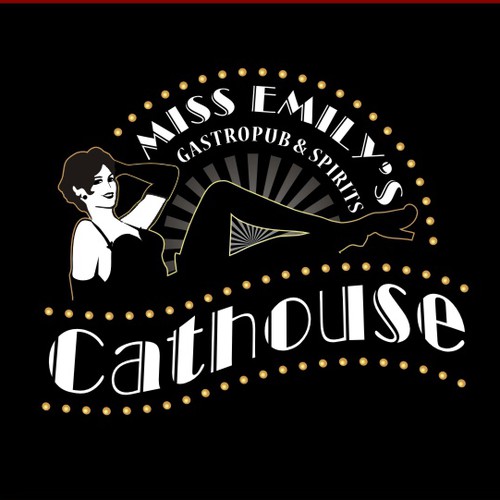 Create the next logo for Miss Emily's Cathouse