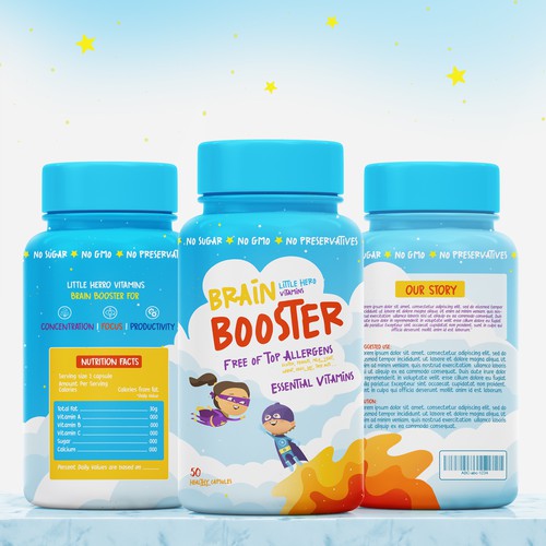 Brain booster capsules for kids