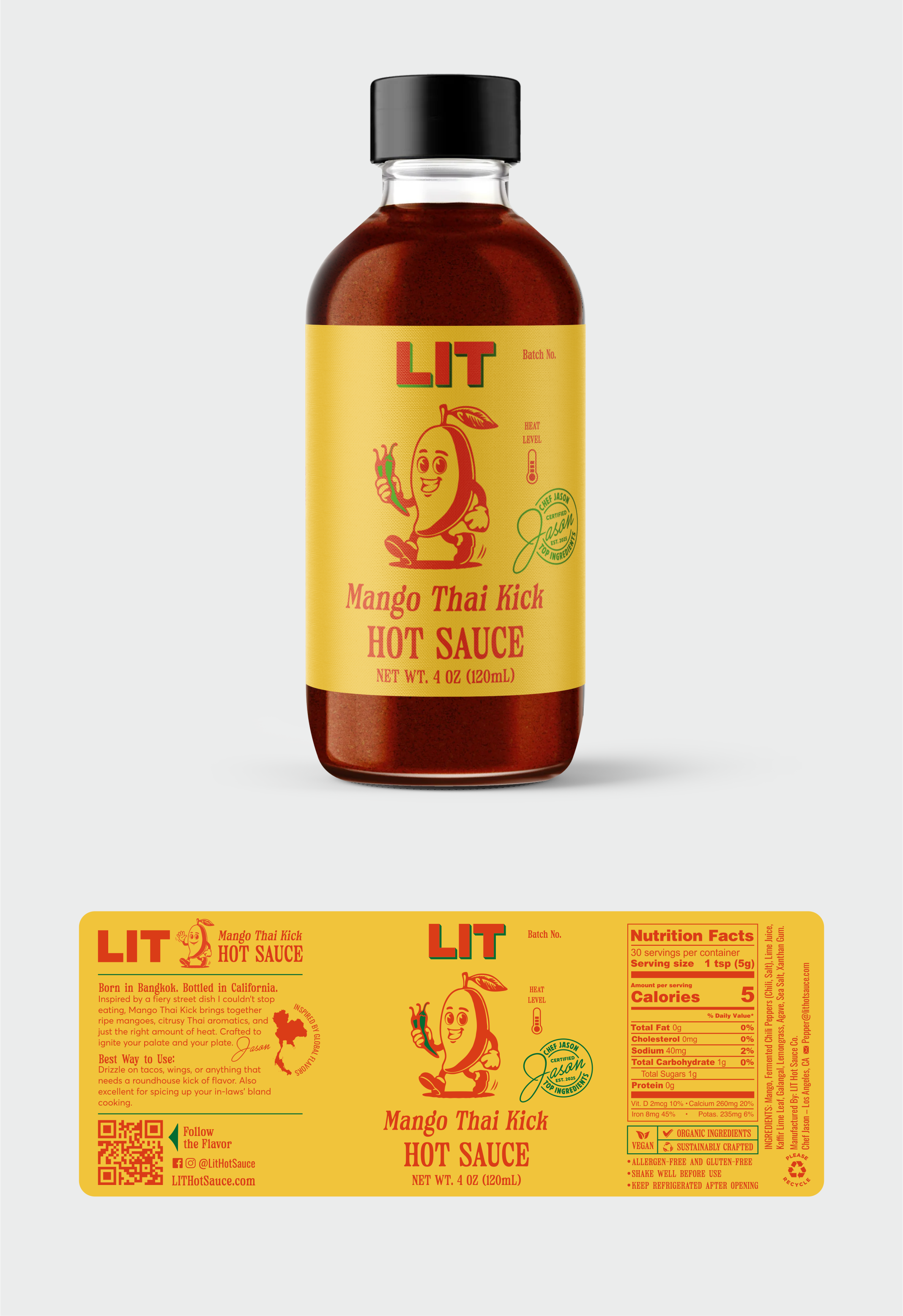 Design Fire: Create the Ultimate Luxury Label for Lit Hot Sauce