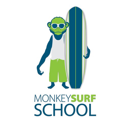Logo concept for surf school