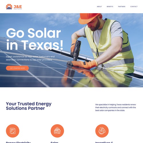 Modern website for Solar Energy Company 