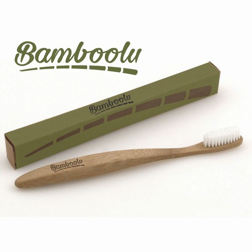 Luxurious logo for biodegradable, eco-friendly bamboo toothbrushes.