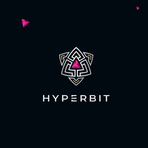 Design logo/emblem for cyberpunk-themed gaming ecosystem
