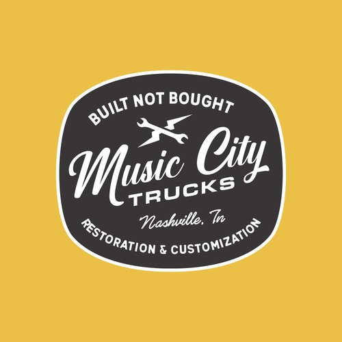 Music City - Hat Badge Design