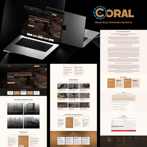 Coral Wood Dust Collection Systems 1 page design