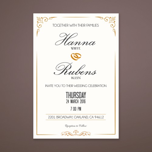 Wedding Invitation Card