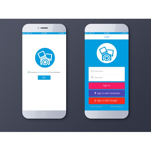 Clean Mobile App UI Design