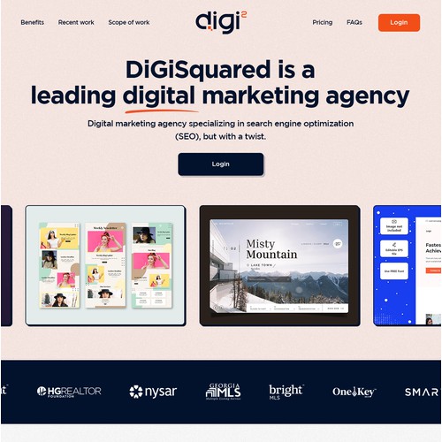 Landing page for SEO Consultancy