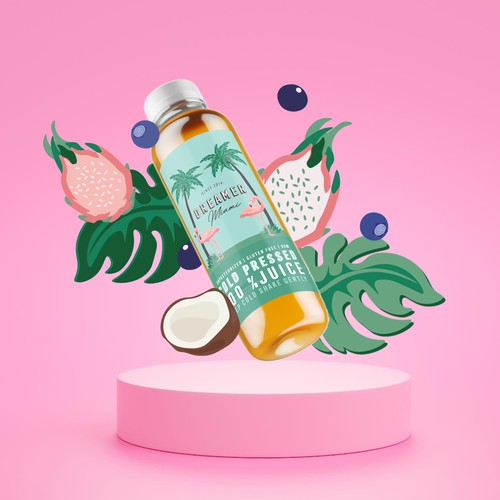 Bottle design for a Caffe in Miami