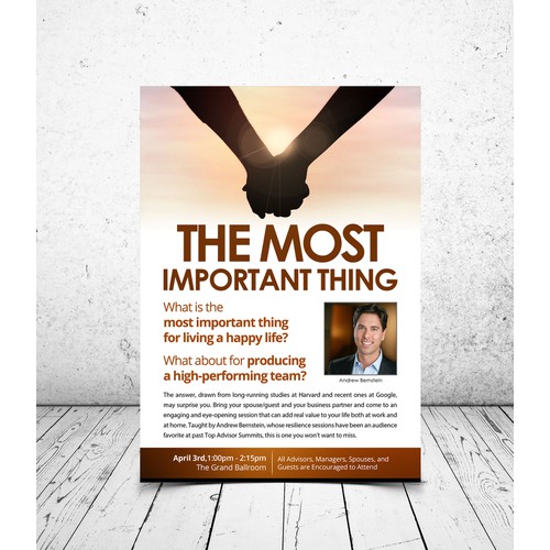 The Most Important Thing Flyer 