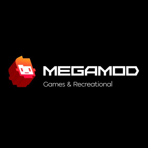 Megamod company logo and name design