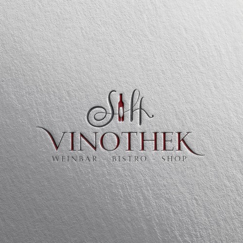 feminin & luxurious logo design for SH vinothek