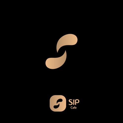 sip cafe logo design
