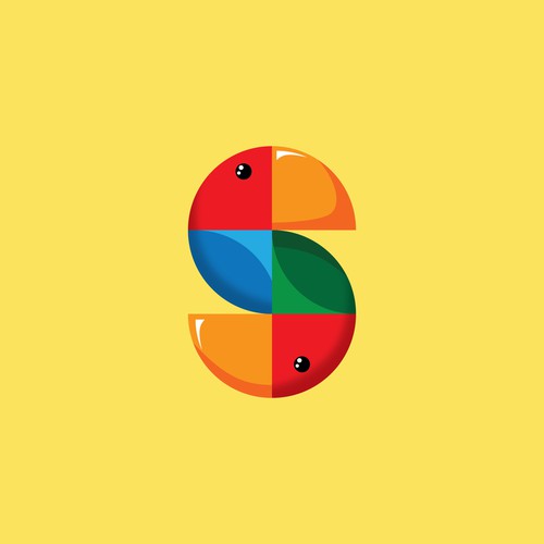 colorful logo concept for Parrot rehabilitation, adoption and education organization