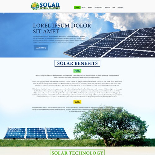 Wordpress Design for Solar Action Alliance