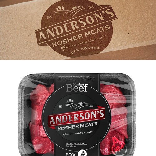 Logo and Website for Anderson's Kosher Meats