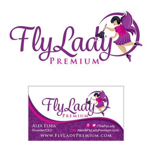 Empowering Logo Concept for FlyLady Premium
