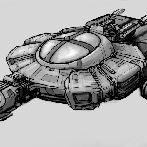 Design the starship Mobius for J.S. Morin's Black Ocean series