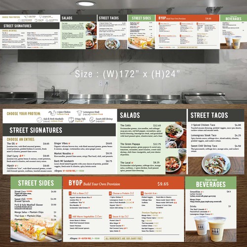 Interior Menu Boards