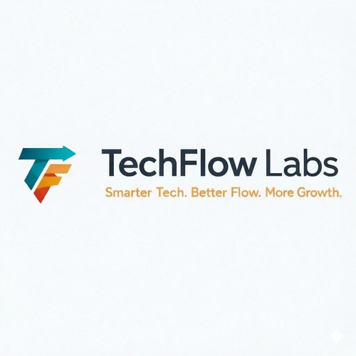 TechFlow Labs – Modern Tech Logo & Branding[Contest Winner]