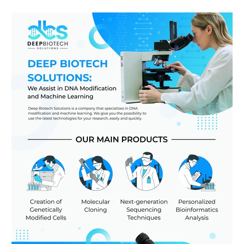 Personalized Biotechnology Services Infographic