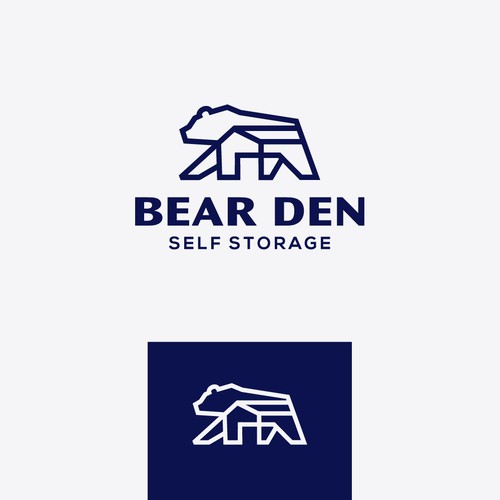 Logo concept for Bear Den Self Storage