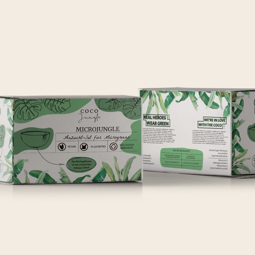 Bold packaging for microgreens 