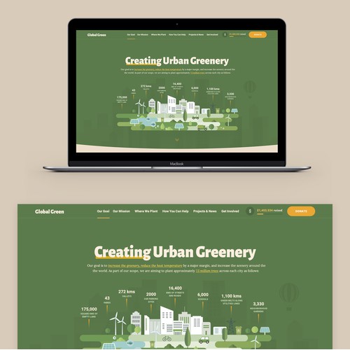 Illustrative Design Concept for an Environmental Organisation  