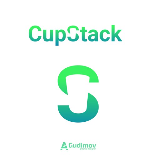 Clean logo design for CupStack