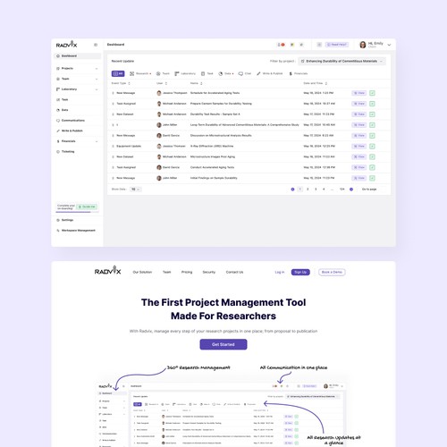 Saas Project Management for Researcher
