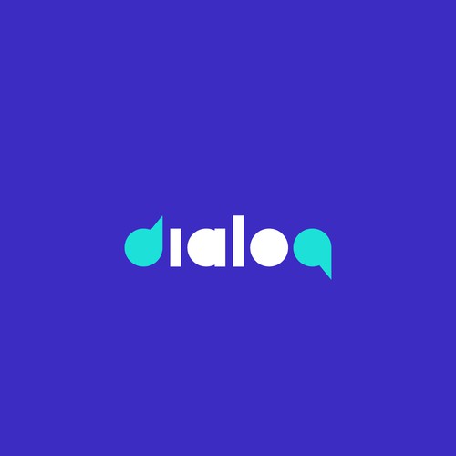 "Dialog" wordmark design