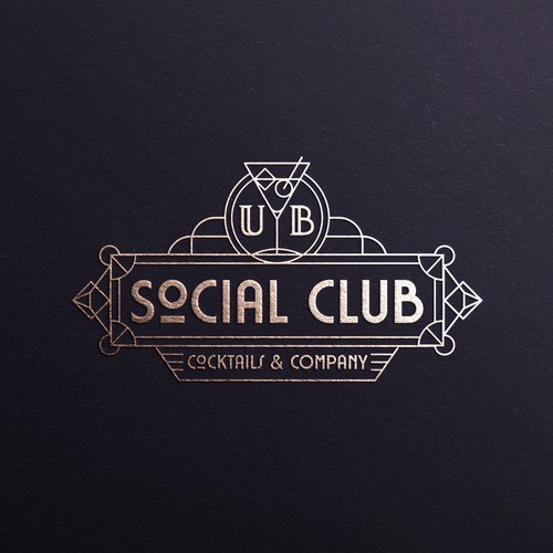 Upscale Cocktail Bar - logo design