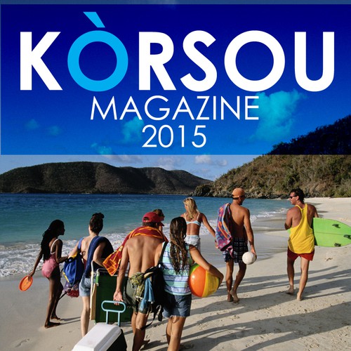 Create the cover for the next edition of the exclusive in room magazine for a Caribbean Island
