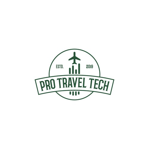 Hipster/Retro Logo for Travel Tech Geeks