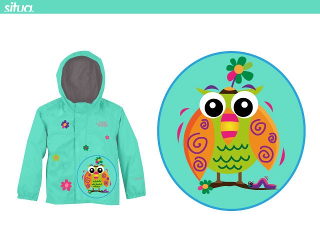 *Create a fun pop-out rain jacket design for kids!!!*
