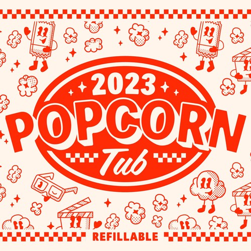 2023 Popcorn Tub