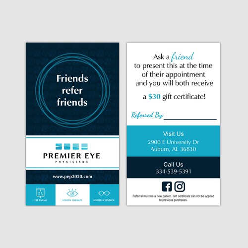 Referral card