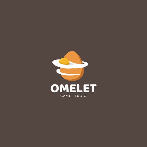 modern playfull logo for omelet game studio